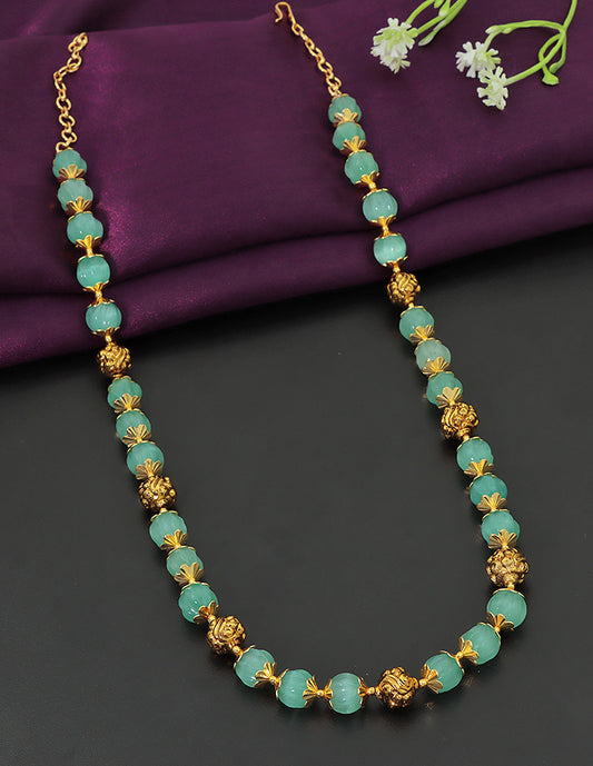 Designer Pumpkin Beads Mala