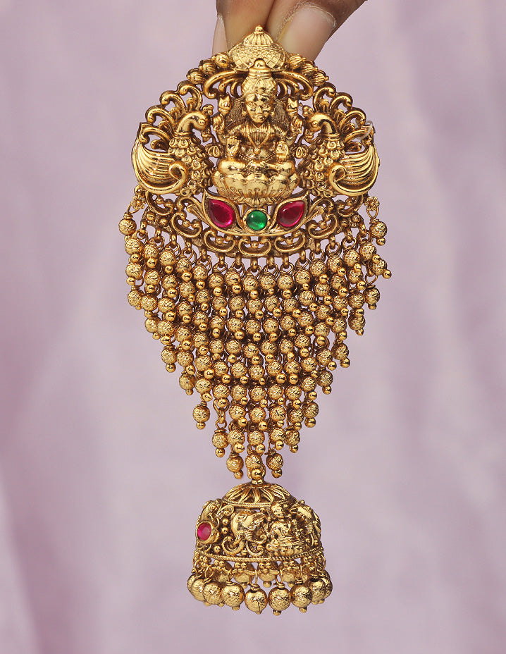 Designer Lakshmi Devi Matt Polish Choti Piece