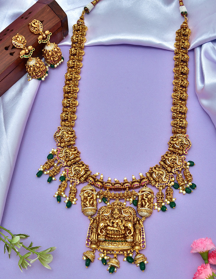Antique Lakshmi Devi Grand Wedding Long Haaram