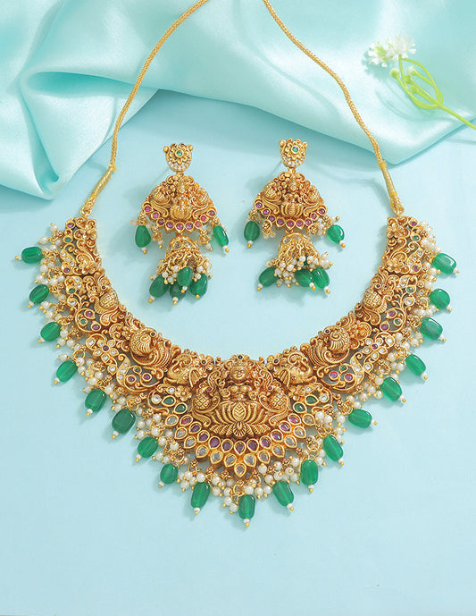 Designer Lakshmi Devi Necklace Set