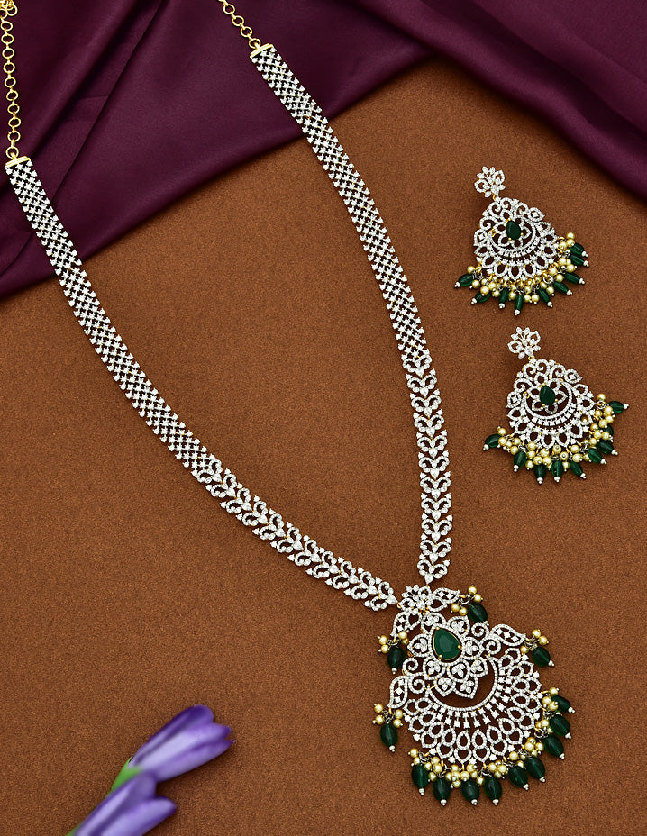 Designer GJ Zircon Long Haaram