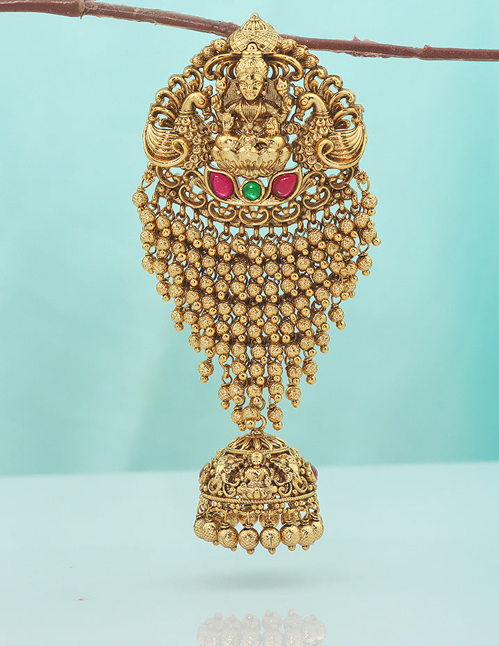 Designer Lakshmi Devi Matt Polish Choti Piece