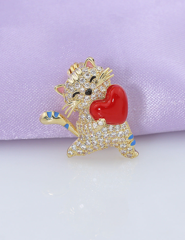 Designer Ceramic Earrings and Brooch Combo