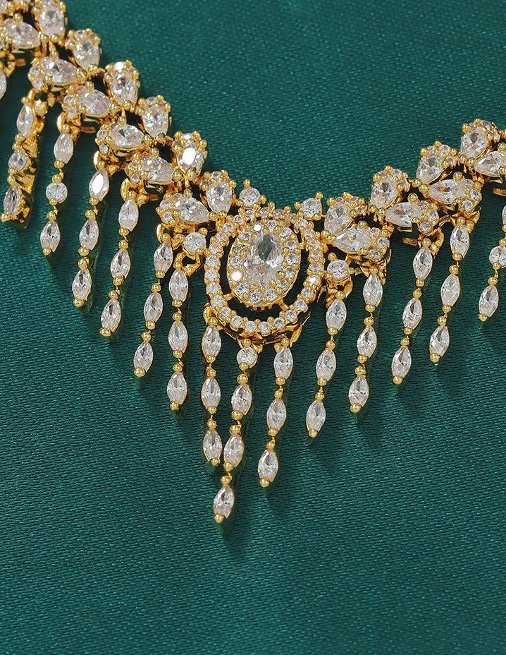 Designer Zirconia Elegance Necklace Set