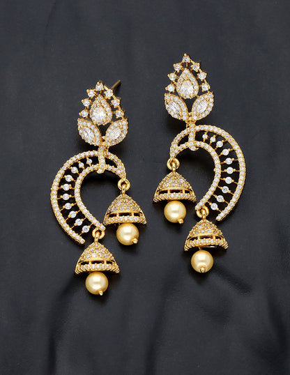Designer Zirconia ChandButta Earrings