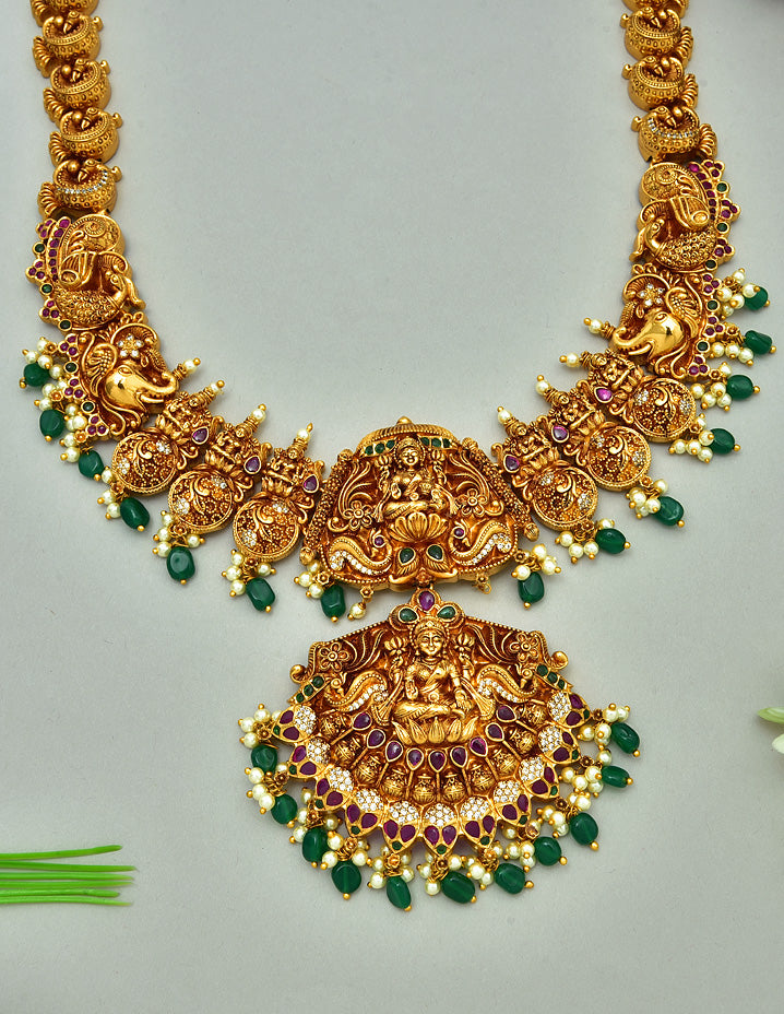 Designer Lakshmi Devi Grand Wedding Haaram Set