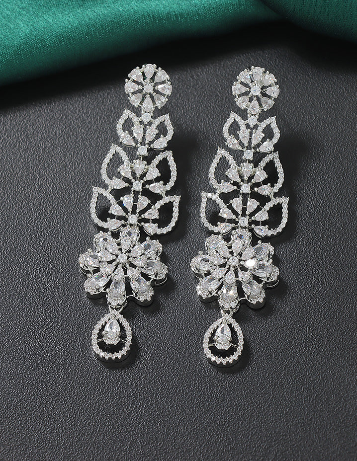 Designer Zirconia Crystal Elegance Necklace Set