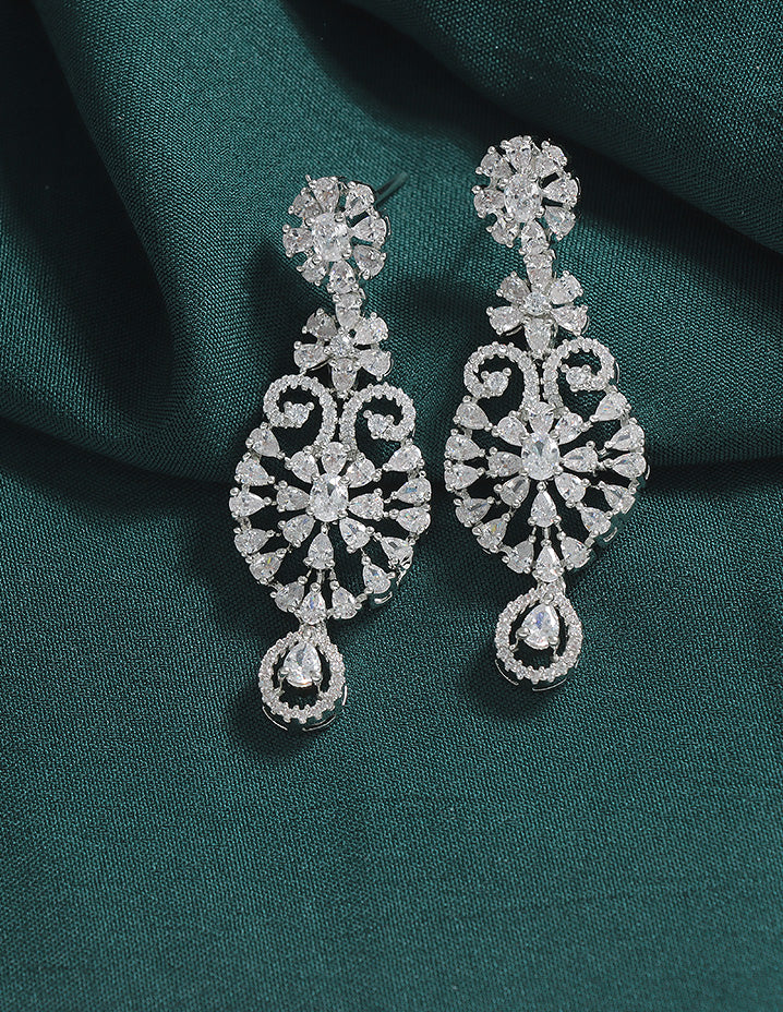 Designer Zirconia Crystal Elegance Necklace Set