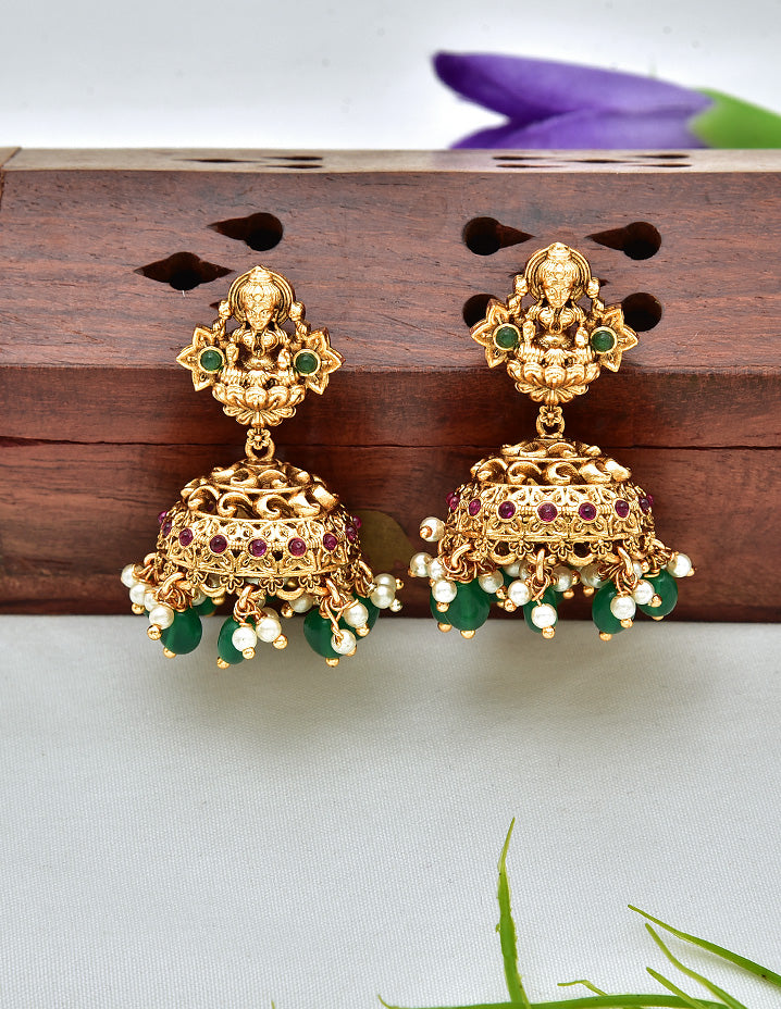 Designer Antique Lakshmi Devi Grand Wedding Long Haaram