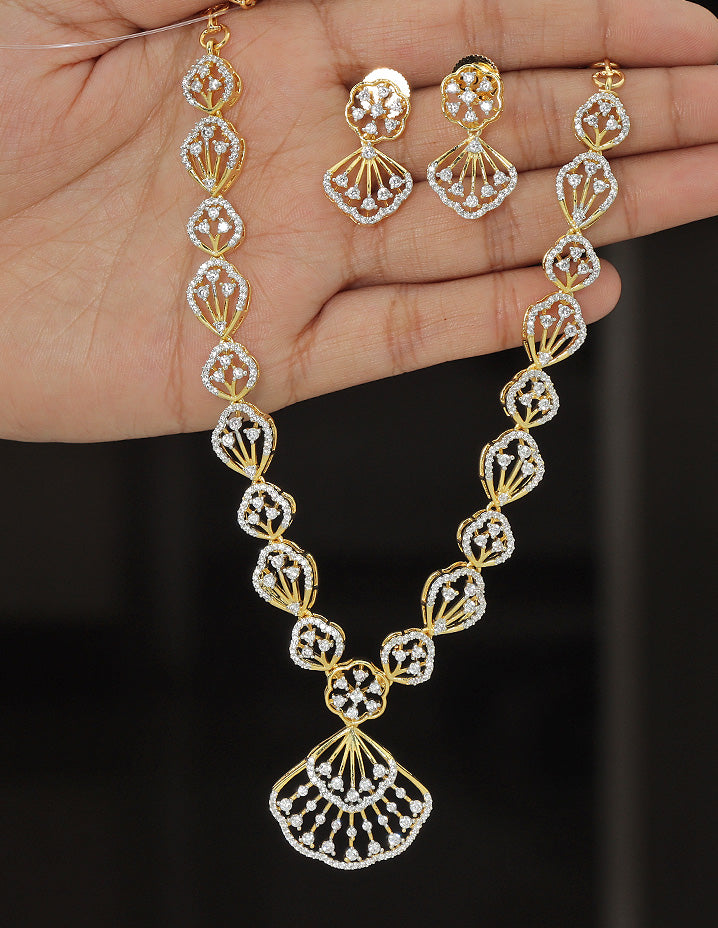 Designer Zirconia Elegance Necklace Set