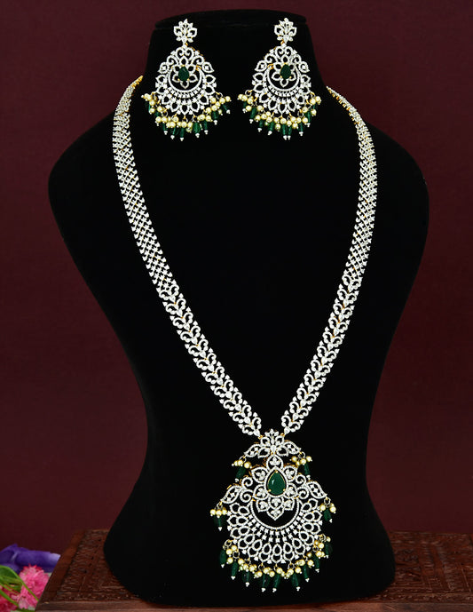 Designer GJ Zircon Long Haaram