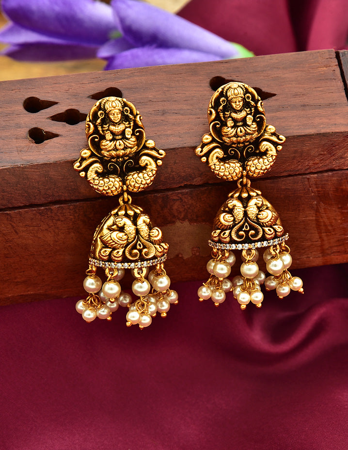 Antique Lakshmi Devi Long Haaram 128047