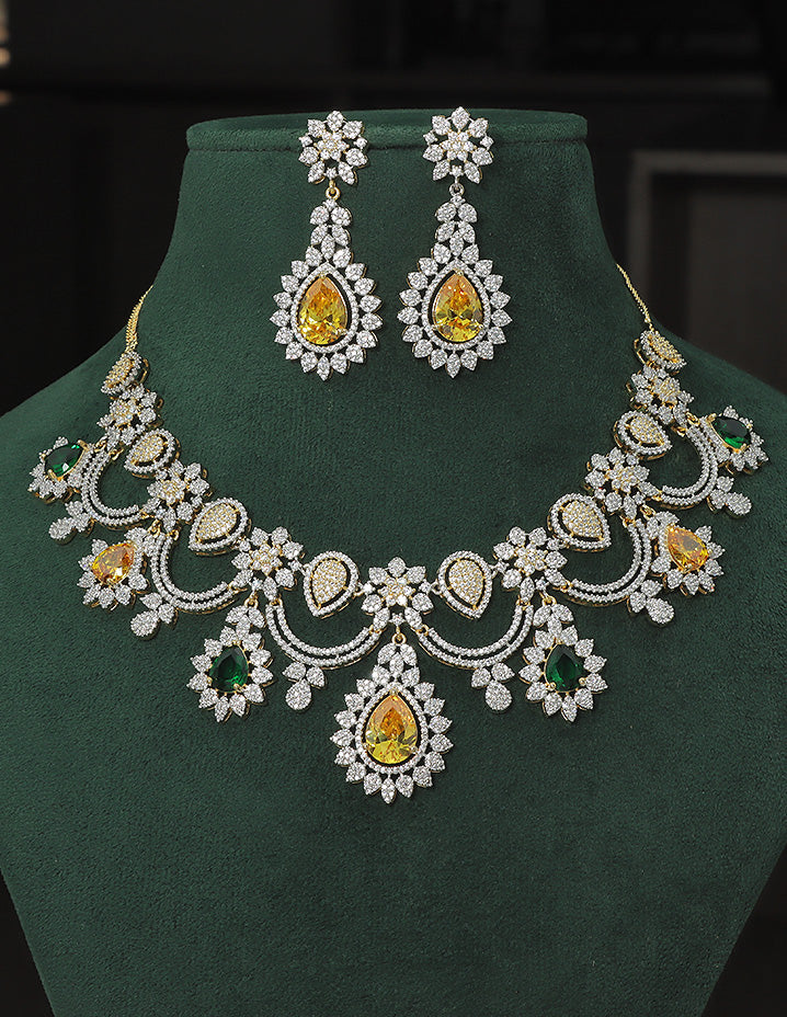 Designer Zirconia Elegance Necklace Set