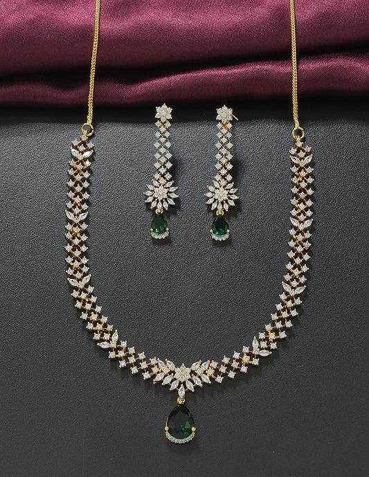 Designer Zirconia Elegance Necklace Set