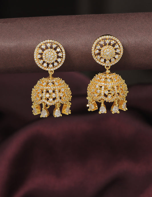 Designer Zirconia Royal Radiance Jhumka