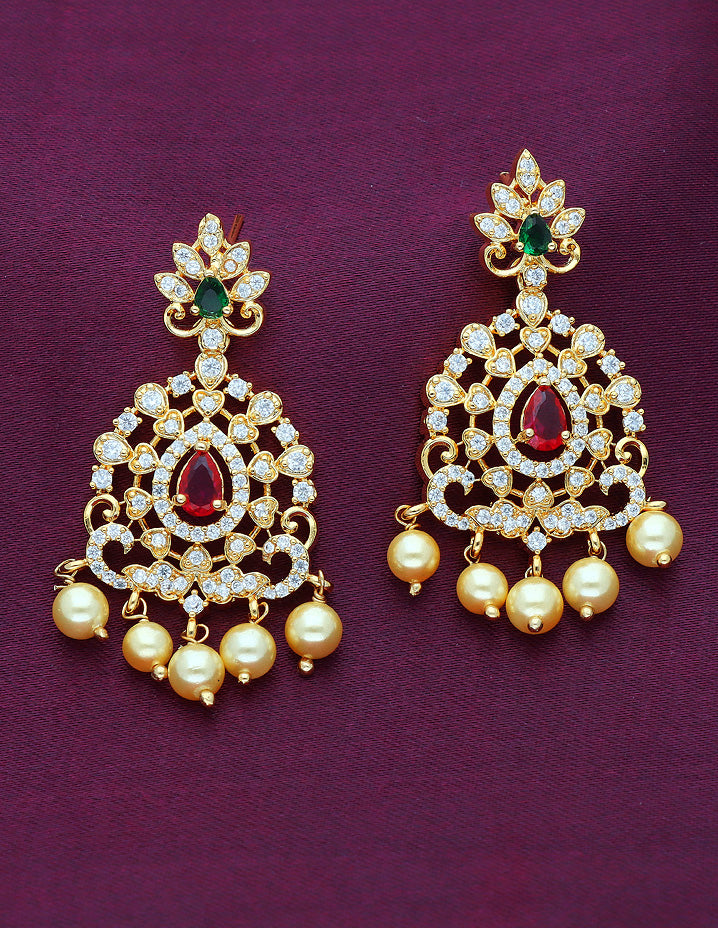 Designer Gold Zirconia Choker Set