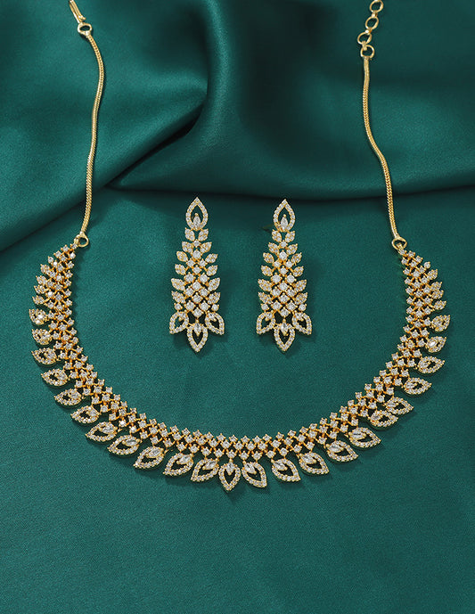 Designer Zirconia Elegance Necklace Set