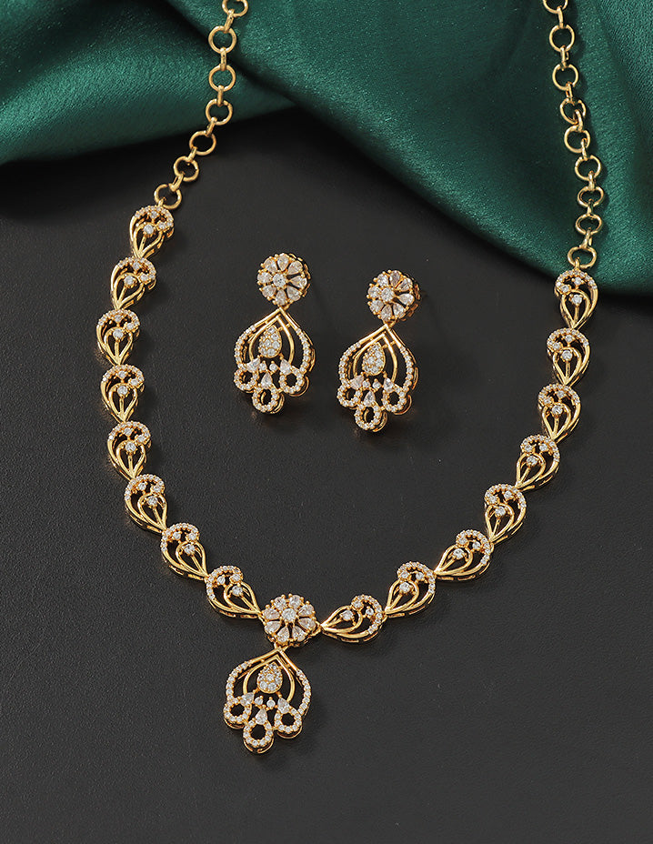Designer Zirconia Elegance Necklace Set