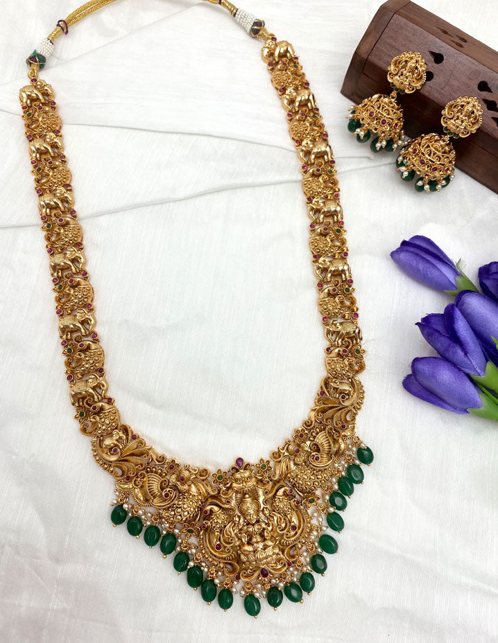 Antique Lakshmi Devi Grand Wedding Long Haaram