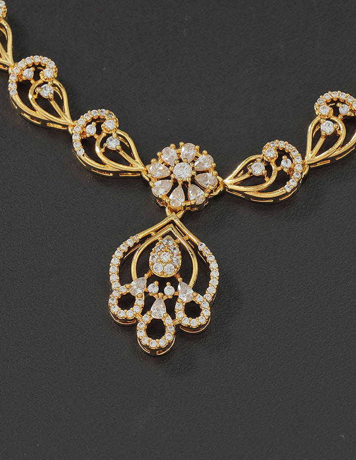 Designer Zirconia Elegance Necklace Set