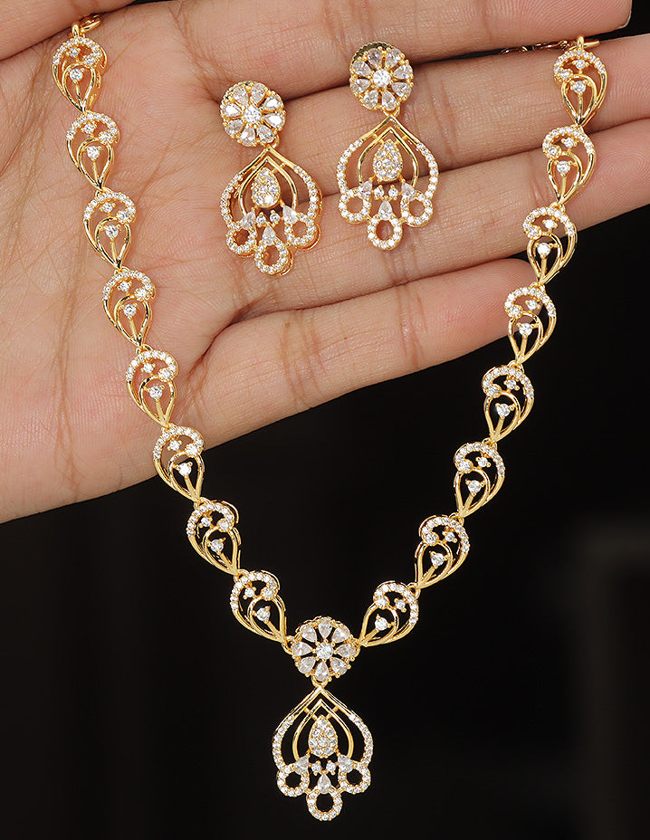 Designer Zirconia Elegance Necklace Set