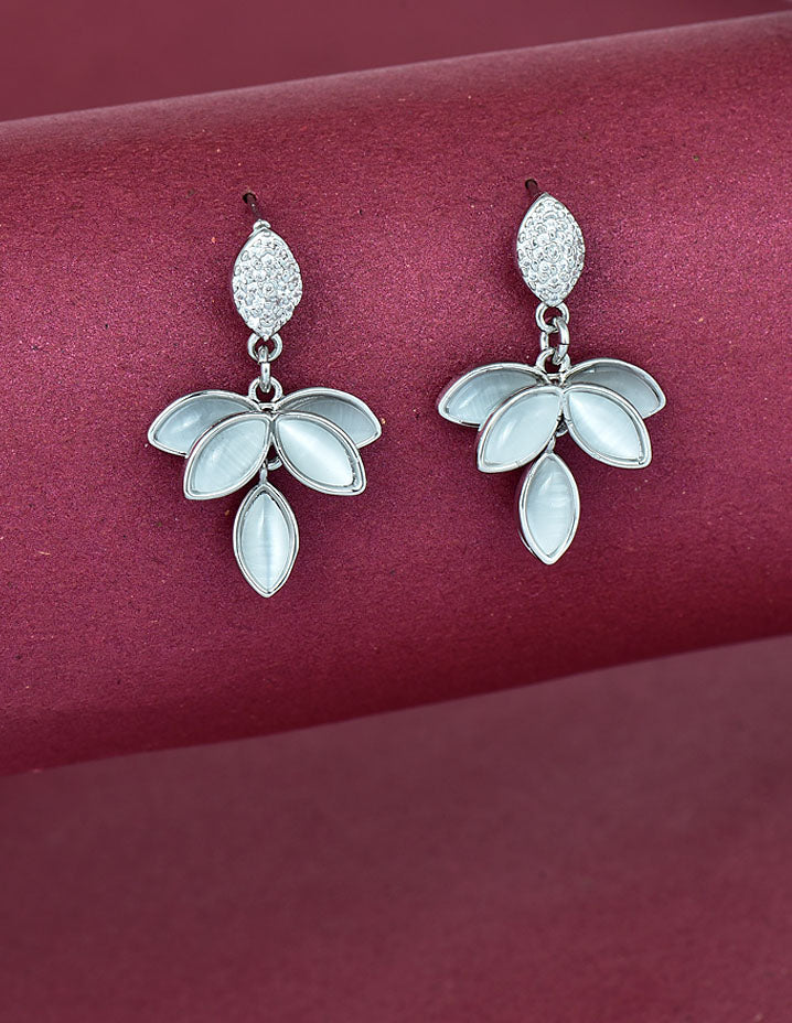 Zircon Mother Of Pearl Earrings