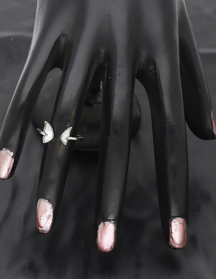 Designer MOP Adjustable Wings Finger Ring