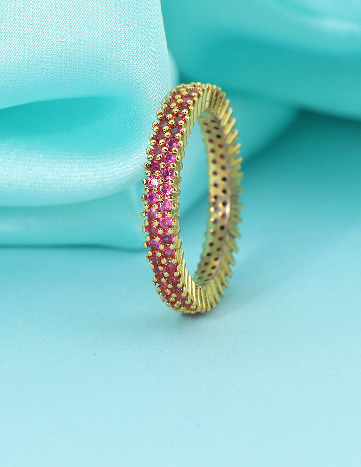 Designer Zirconia Crystal Finger Ring