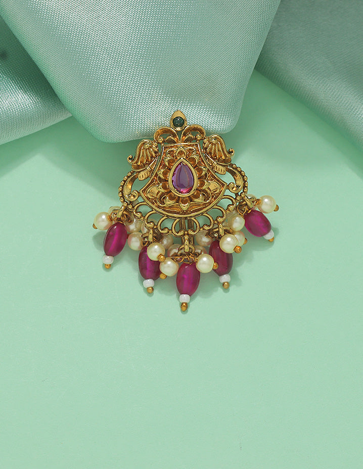 Designe Royal Ruby Floral Choti Piece