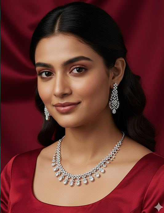 Designer Zirconia Elegance Necklace Set
