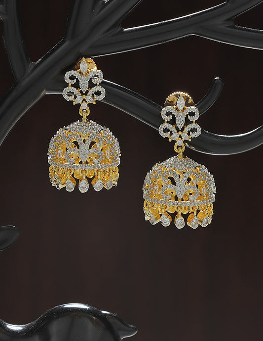 Designer Zirconia Royal Radiance Jhumka