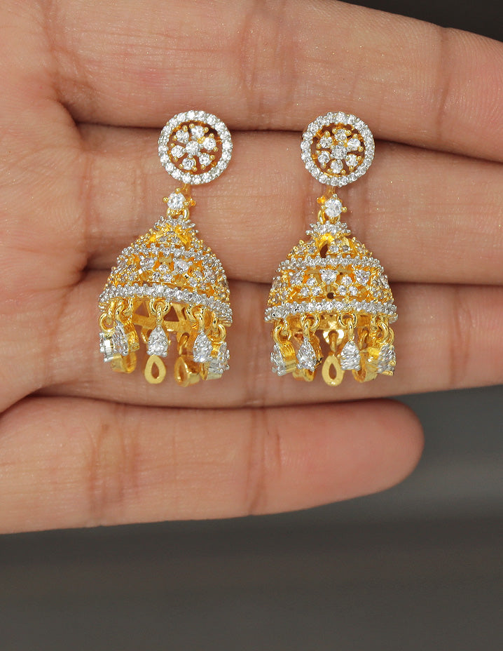 Designer Zirconia Royal Radiance Jhumka