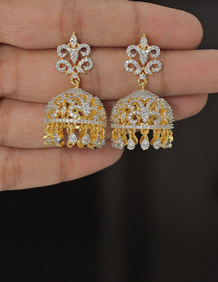 Designer Zirconia Royal Radiance Jhumka