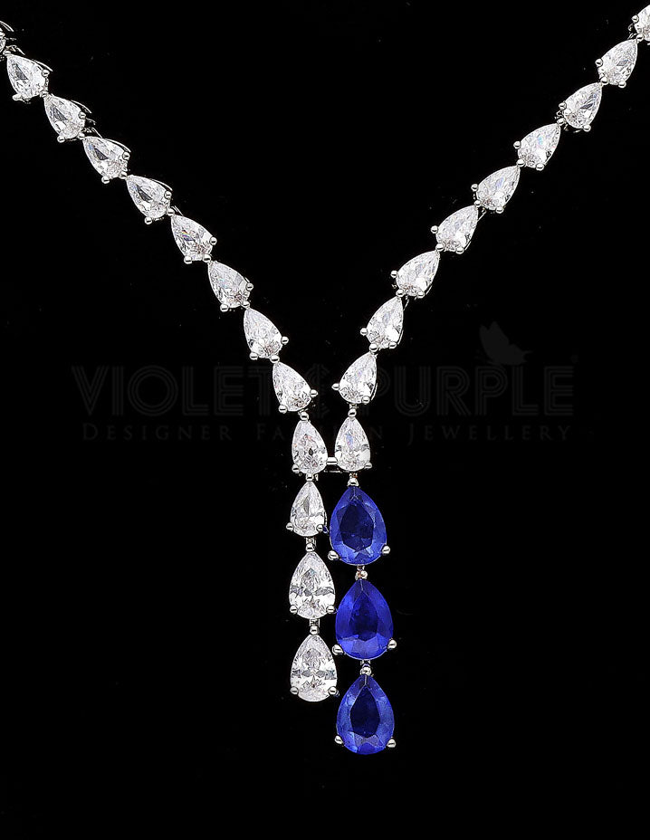 Stylish Zircon Necklace Set