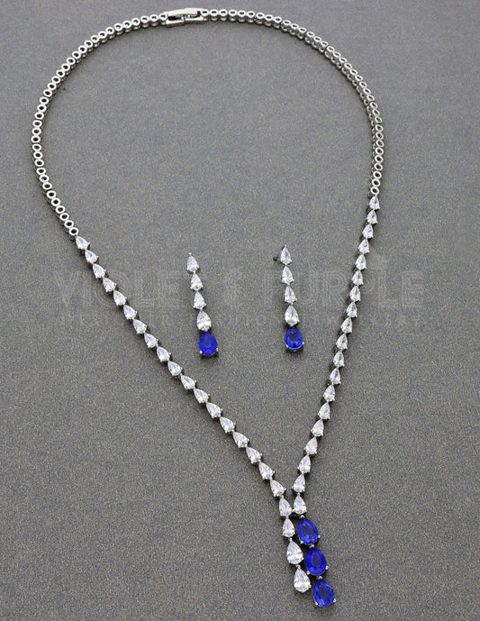 Stylish Zircon Necklace Set