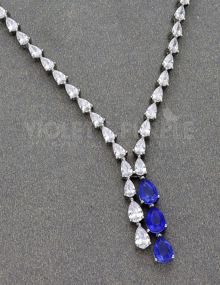 Stylish Zircon Necklace Set