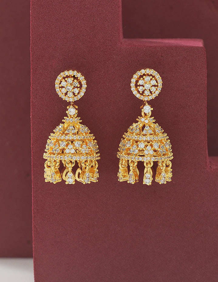 Designer Zirconia Royal Radiance Jhumka
