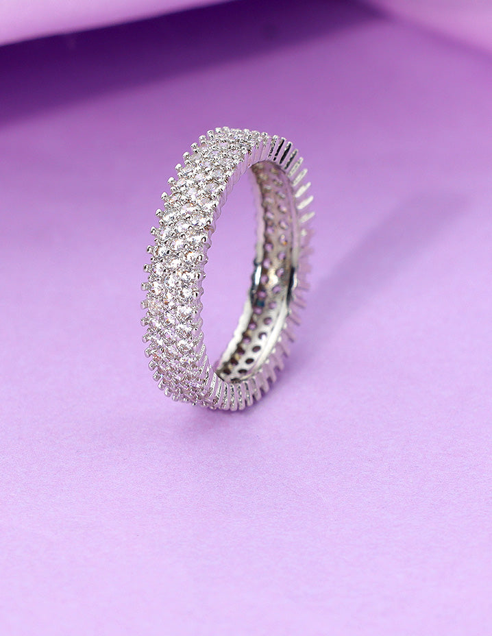 Designer Zirconia Crystal Finger Ring