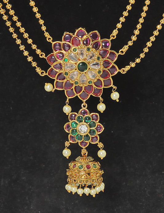 Designe Elegant Flower Choti Piece + Champaswaralu