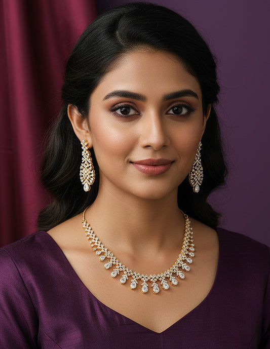 Designer Zirconia Elegance Necklace Set