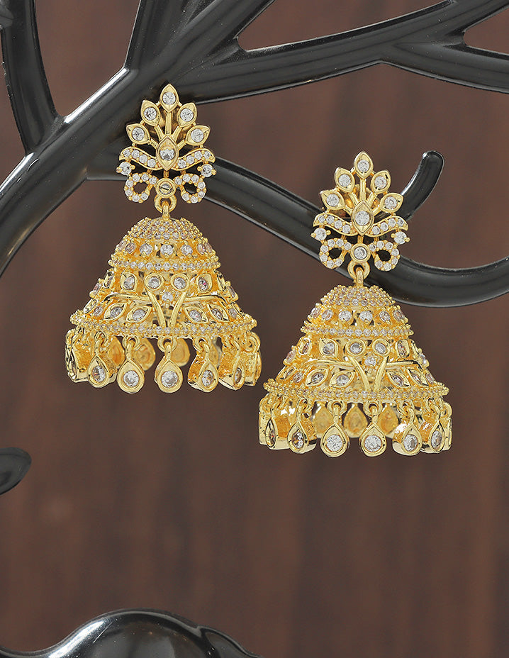 Designer Zirconia Royal Radiance Jhumka