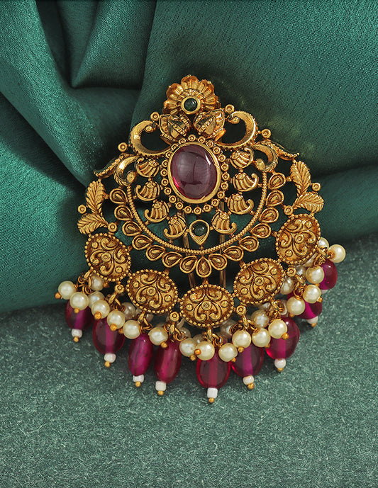 Designe Royal Ruby Temple Choti Piece