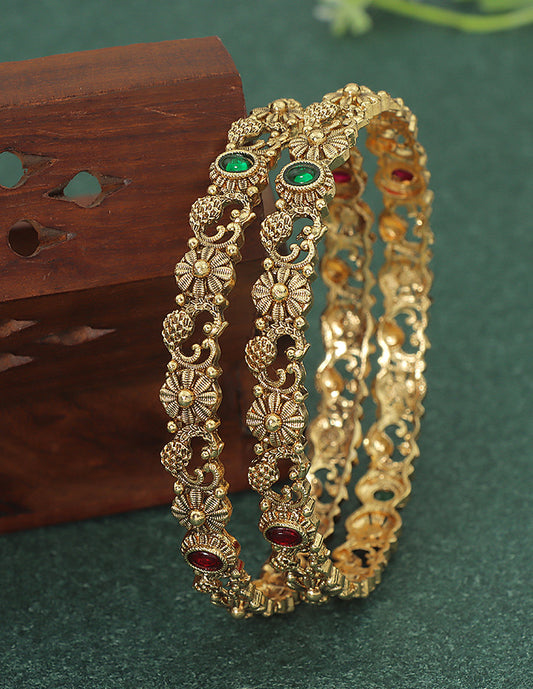 Designer Matt Kempu Floral Bangle