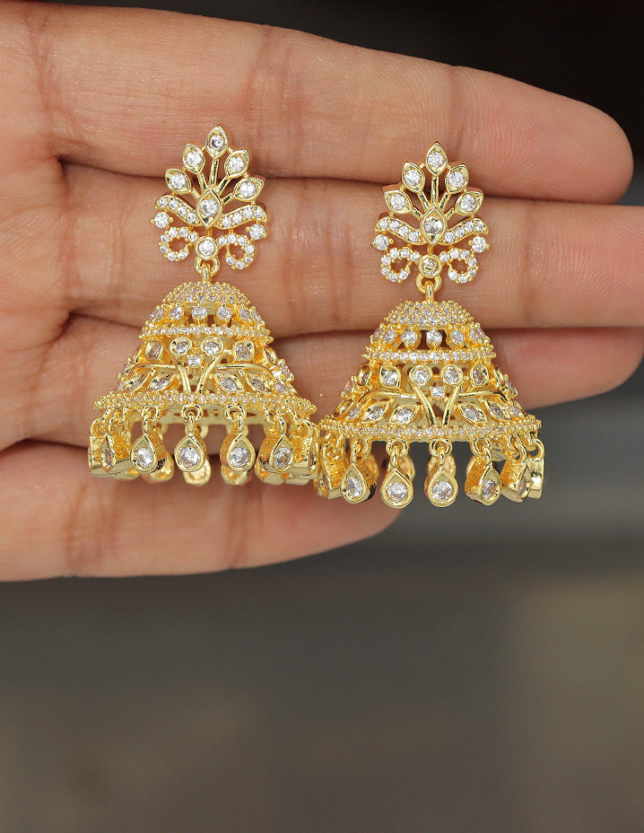 Designer Zirconia Royal Radiance Jhumka