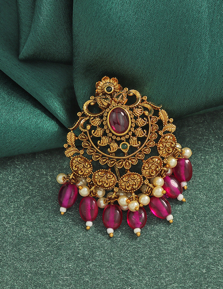 Designe Royal Ruby Temple Choti Piece
