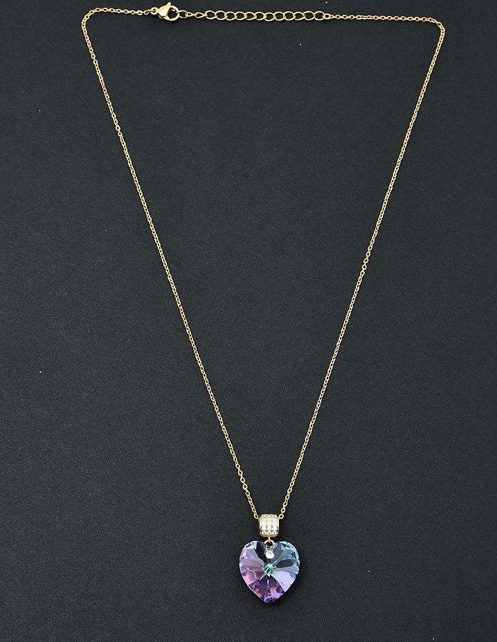 Swarovski Crystal Mutlticolor Chain Pendant