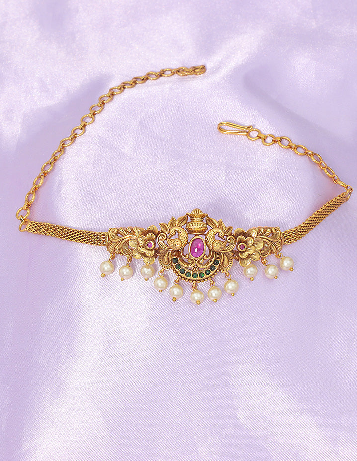 Designer Peacock Chain Bajuband