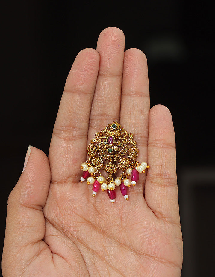 Designe Royal Ruby Temple Choti Piece