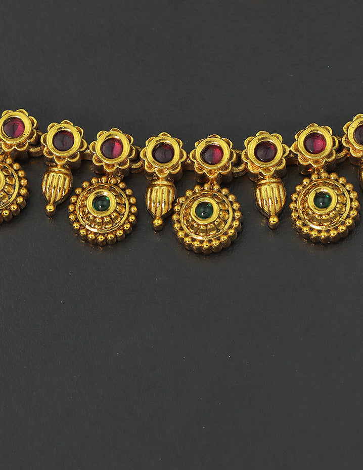 Designer Antique Traditional Kempu Anklets