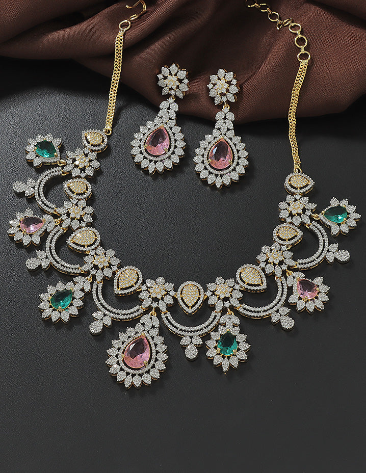 Designer Zirconia Elegance Necklace Set